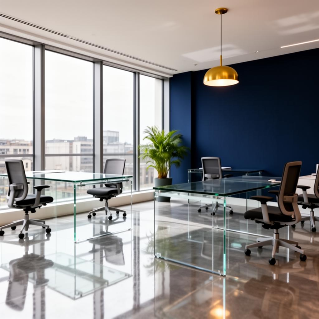 A spotlessly clean modern office in Nottingham city centre